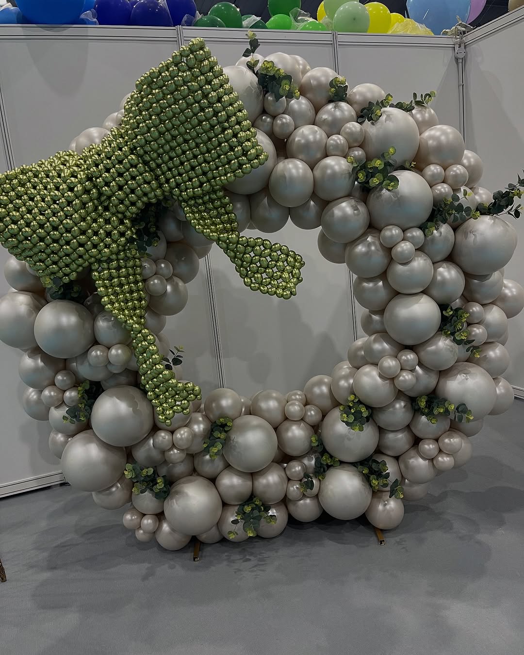 Luxe Organic Balloon Hoop with Custom Floral Accents