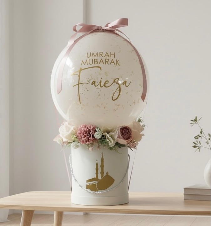 Luxe Personalised Balloon Hot Air Balloon Hatbox